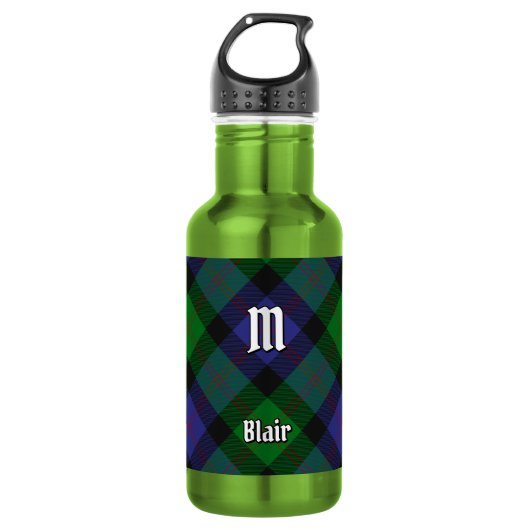 Clan Blair Tartan RVS Waterfles (Voorkant)