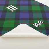 Clan Blair Tartan Sherpa Blanket Sherpa Deken (3/4)