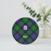 Clan Blair Tartan Uitnodiging (Staand voorkant)