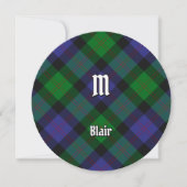 Clan Blair Tartan Uitnodiging (Voorkant)