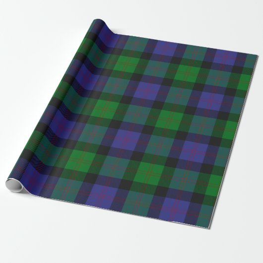 Clan Blair Tartan Wrapping Paper Cadeaupapier (Uitgerold)