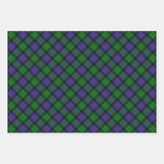 Clan Blair Tartan Wrapping Paper Sheets (Voorkant 2)