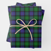 Clan Blair Tartan Wrapping Paper Sheets (In situ)