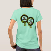 Clan Blair Woman's Ringer voor en achter T-shirt (Achterkant)