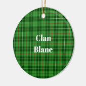 Clan Blane Tartan Keramisch Ornament (Links)