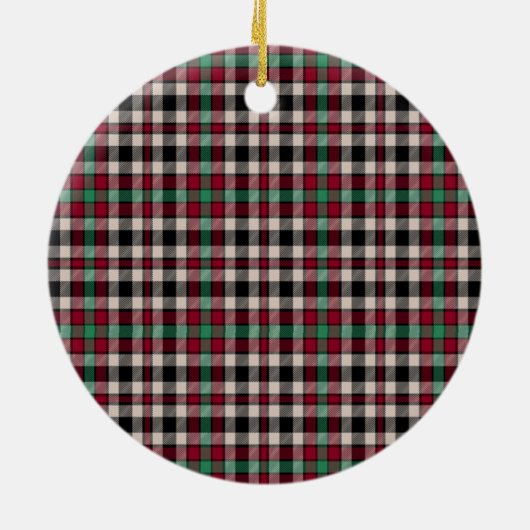 Clan Borthwick Ancient Tartan Keramisch Ornament (Achterkant)