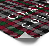 Clan Borthwick Colors of Scotland Tartan Poster (Hoek)