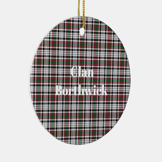 Clan Borthwick Tartan Keramisch Ornament (Rechts)