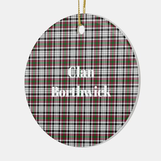 Clan Borthwick Tartan Keramisch Ornament (Links)