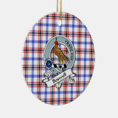 Clan Boswell Modern Badge Tartan Pset Keramisch Ornament (Rechts)