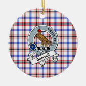 Clan Boswell Modern Badge Tartan Pset Keramisch Ornament (Voorkant)