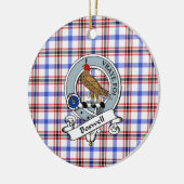 Clan Boswell Modern Badge Tartan Pset Keramisch Ornament (Links)