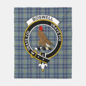 Clan Boswell Tartan Pset Fleece Deken (Voorkant)