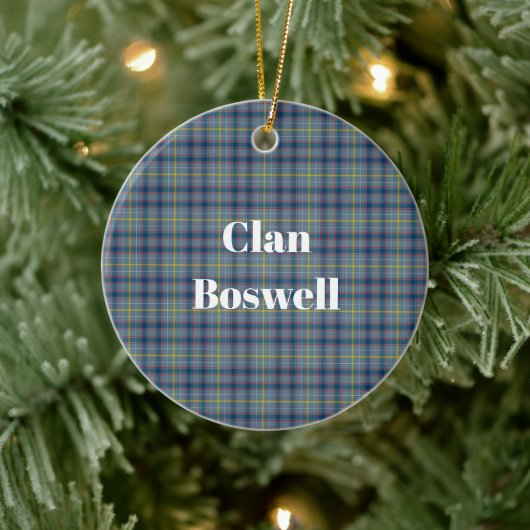 Clan Boswell Tartan wordt Keramisch Ornament (Boom)