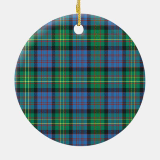 Clan Bowie Ancient Tartan Keramisch Ornament (Achterkant)