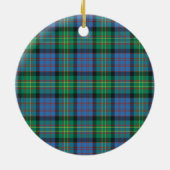 Clan Bowie Oude Tartan Keramisch Ornament (Achterkant)