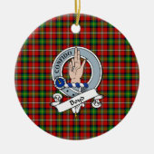 Clan Boyd Badge Tartan Pset Keramisch Ornament (Voorkant)
