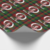 Clan Boyd Crest Badge & Tartan Cadeaupapier (Hoek)