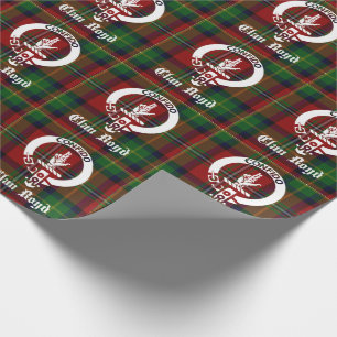 Clan Boyd Crest Badge & Tartan Cadeaupapier