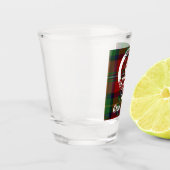 Clan Boyd Crest Badge & Tartan Shot Glas (Links)