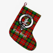 Clan Boyd Crest en Tartan  Grote Kerstsok (Voorkant (Hangend))