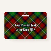 Clan Boyd Crest over Tartan Badge (Achterkant)