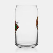 Clan Boyd Crest over Tartan Blikvorm Glas (Rechts)