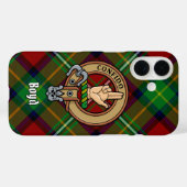 Clan Boyd Crest over Tartan Case-Mate iPhone Case (Achterkant (horizontaal))