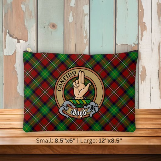 Clan Boyd Crest over Tartan Etui