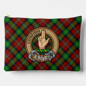 Clan Boyd Crest over Tartan Etui (Voorkant)