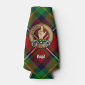 Clan Boyd Crest over Tartan Flesjeskoeler (Voorkant)