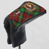 Clan Boyd Crest over Tartan Golfheadcover (3/4 voorkant)
