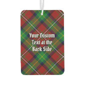 Clan Boyd Crest over Tartan Luchtverfrisser (Achterkant)