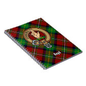 Clan Boyd Crest over Tartan Notitieboek (Rechterzijde)