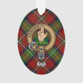 Clan Boyd Crest over Tartan Ornament (voorkant)