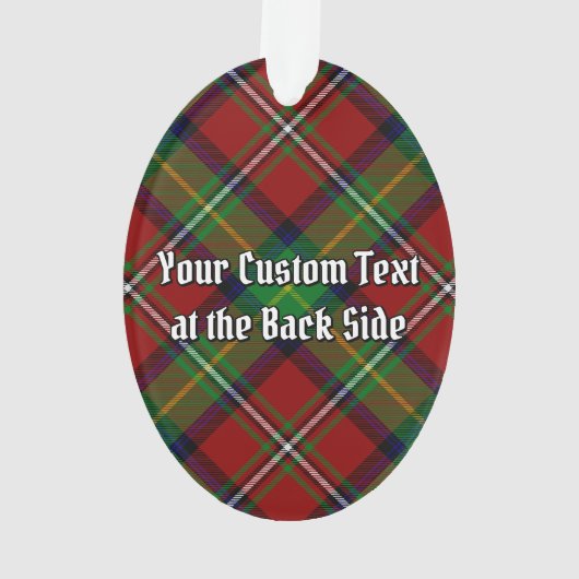 Clan Boyd Crest over Tartan Ornament (achterkant)