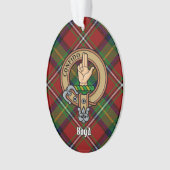 Clan Boyd Crest over Tartan Ornament (voorkant)