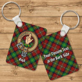 Clan Boyd Crest over Tartan Sleutelhanger
