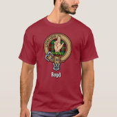 Clan Boyd Crest over Tartan T-shirt (Voorkant)