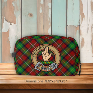 Clan Boyd Crest over Tartan Toilettasje