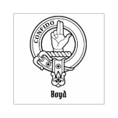 Clan Boyd Crest Rubber Stamp Rubberstempel (Afrduk)