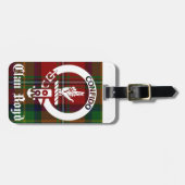 Clan Boyd Crest Tartan Bagagelabel (Voorkant horizontaal)