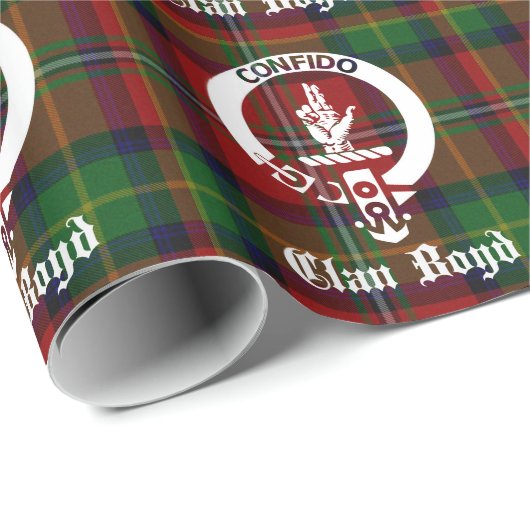 Clan Boyd Crest Tartan Cadeaupapier (Rol Hoek)