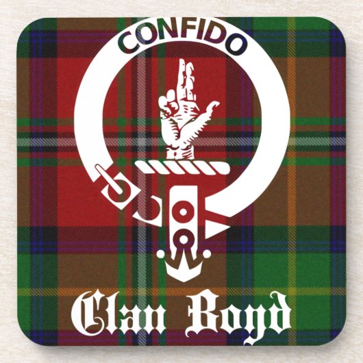 Clan Boyd Crest Tartan Drankjes Onderzetter (Voorkant)