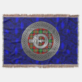 Clan Boyd Crest & Tartan Knot Deken (Voorkant)
