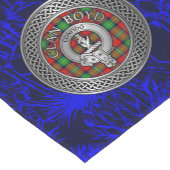 Clan Boyd Crest & Tartan Knot Korte Tafelloper (Hoek)