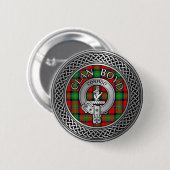 Clan Boyd Crest & Tartan Knot Ronde Button 5,7 Cm (Voorkant /achterkant)