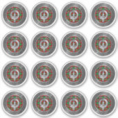 Clan Boyd Crest & Tartan Knot Sticker (Voorkant)