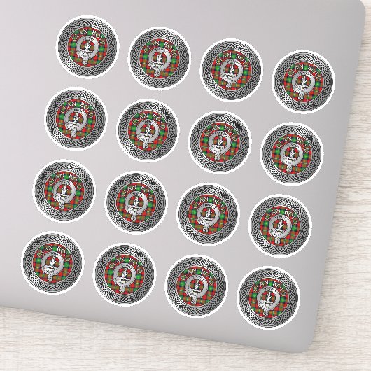 Clan Boyd Crest & Tartan Knot Sticker (Detail)