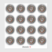 Clan Boyd Crest & Tartan Knot Sticker (Vel)